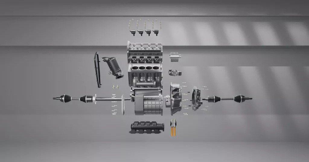 Details zum Konzeptfahrzeug Future Hybrid von Horse Powertrain Details zum Konzeptfahrzeug Future Hybrid von Horse Powertrain