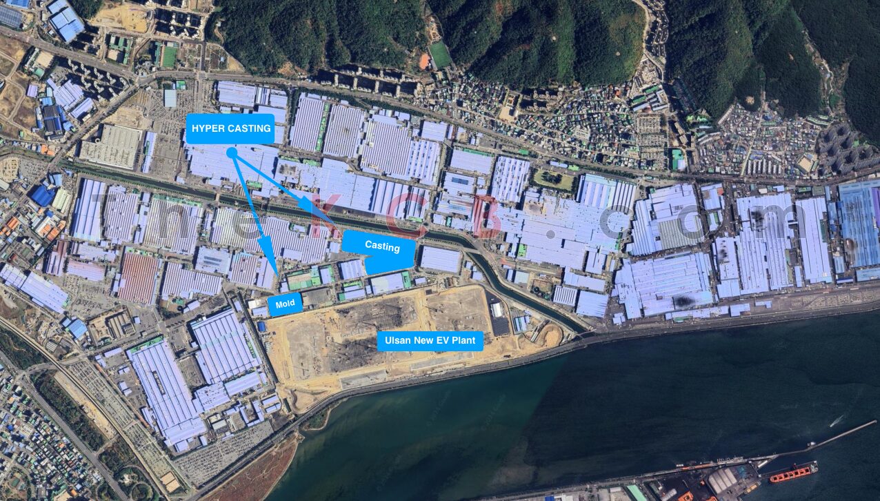 Satellitenbild der Baustelle des neuen Hyundai-Motor-Werks