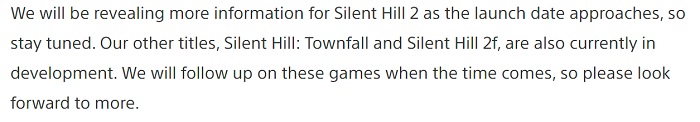 Die Arbeiten an zwei Projekten der Silent Hill-Reihe mit den Untertiteln Townfall und F verlaufen nach Plan: Der Produzent der Serie hat den Fans versichert-2 Die Arbeiten an zwei Projekten der Silent Hill-Reihe mit den Untertiteln Townfall und F verlaufen nach Plan: Der Produzent der Serie hat den Fans versichert-2