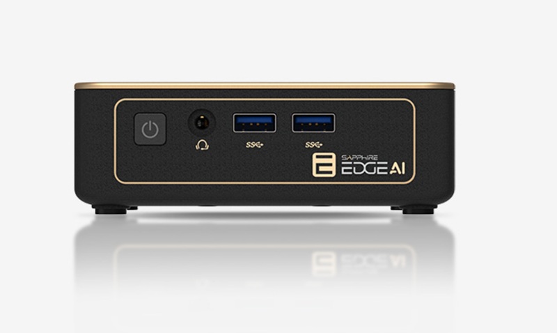 Anschlüsse und Ports des Sapphire Edge AI Mini-PC Anschlüsse und Ports des Sapphire Edge AI Mini-PC