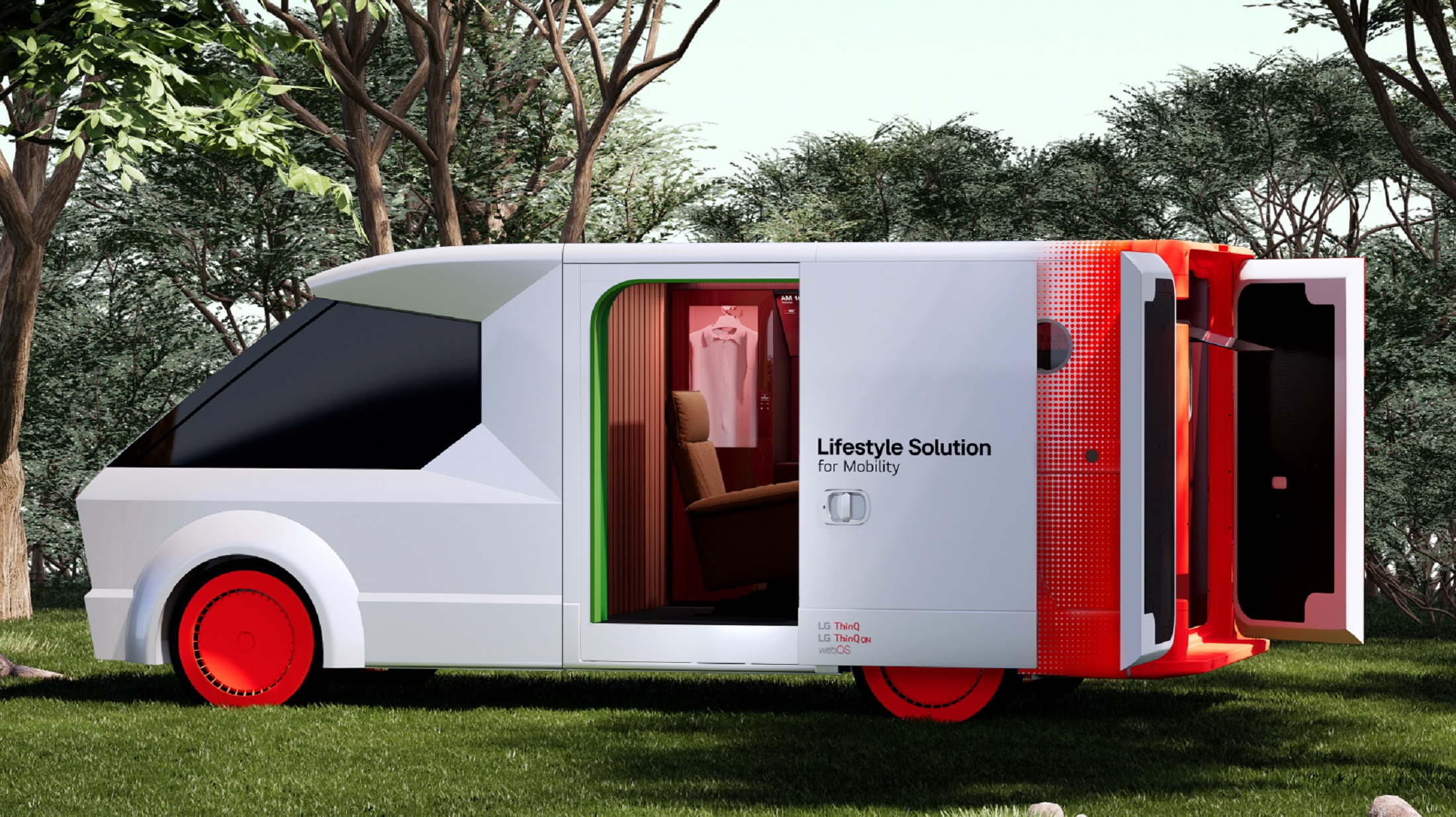 Futuristisches Aussehen des Lifestyle Solution for Mobility-Vans Futuristisches Aussehen des Lifestyle Solution for Mobility-Vans
