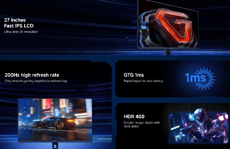 Xiaomi G27Qi 2026 Ports und Design