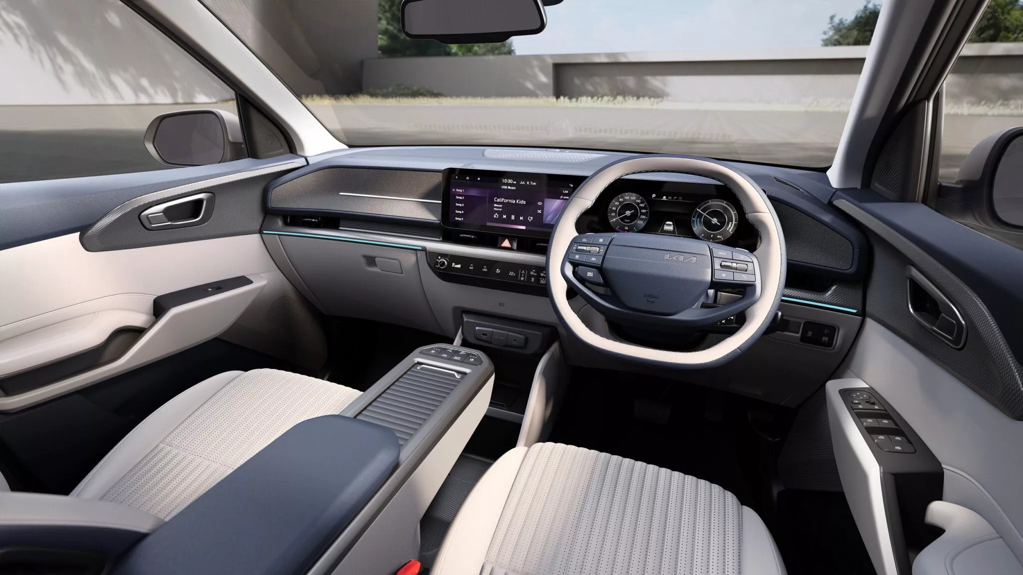 Kia Carens Clavis EV Heckansicht Kia Carens Clavis EV Heckansicht