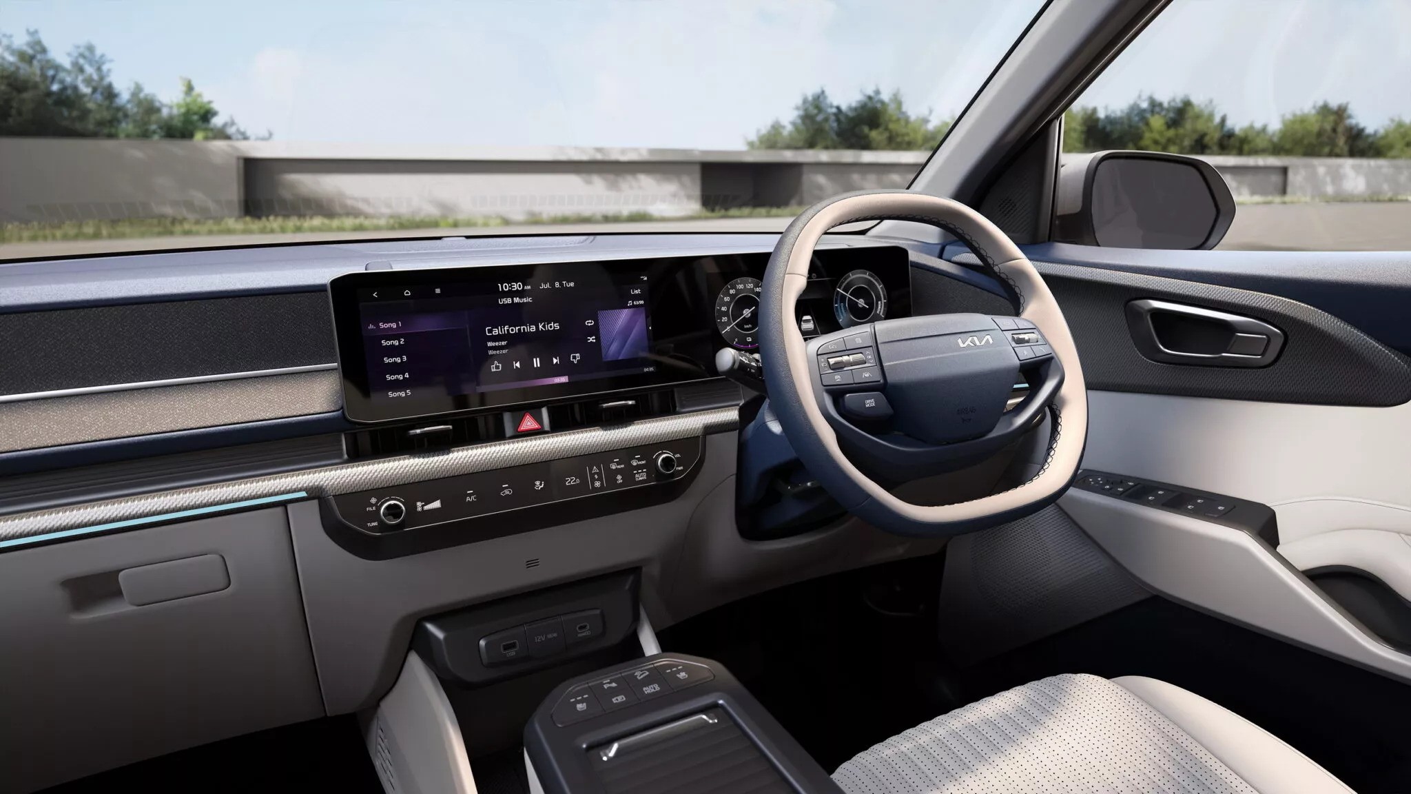 Kia Carens Clavis EV Seitenansicht Kia Carens Clavis EV Seitenansicht