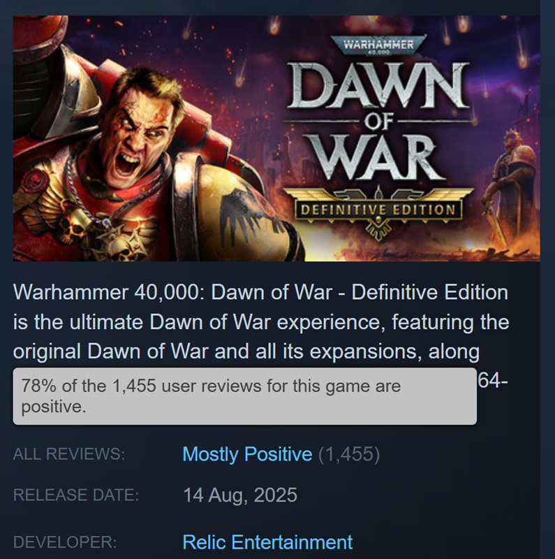 Screenshot des Spiels Warhammer 40,000: Dawn of War