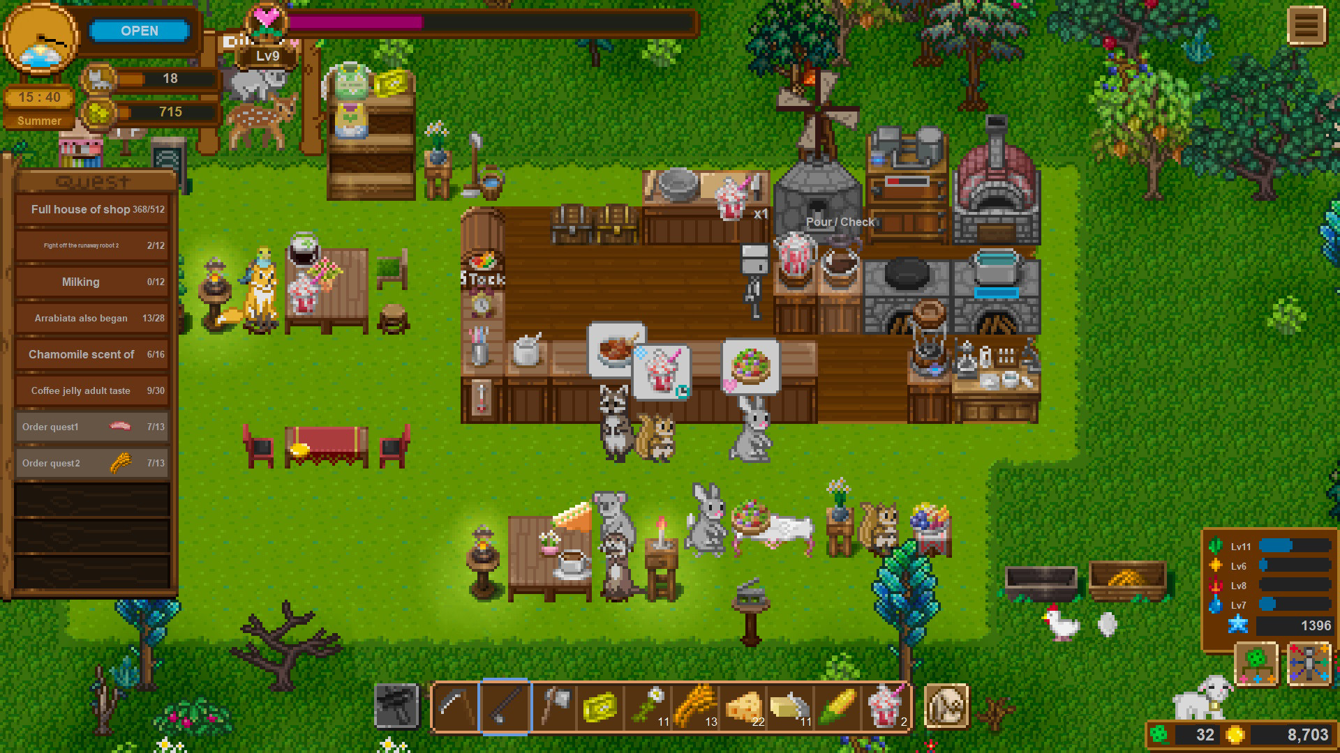 Restaurantszene im Spiel World End Diner Restaurantszene im Spiel World End Diner