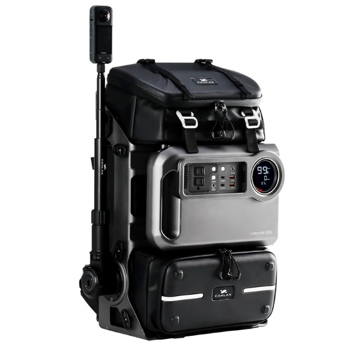 Retractable Magic Arm module for backpack