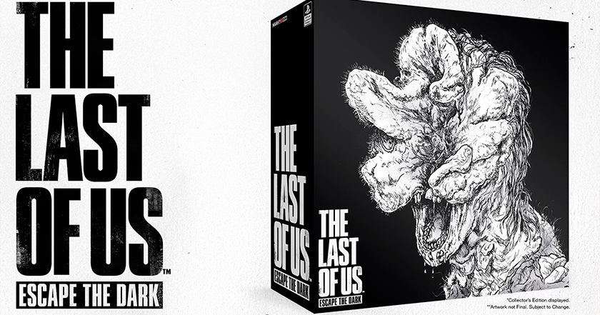 Naughty Dog hat das Brettspiel The Last of Us: Escape the Dark im Schwarz-Weiß-Stil angekündigt. Es wird einfache Regeln mit einem Schwerpunkt auf kooperativem Passspiel haben Naughty Dog hat das Brettspiel The Last of Us: Escape the Dark im Schwarz-Weiß-Stil angekündigt. Es wird einfache Regeln mit einem Schwerpunkt auf kooperativem Passspiel haben