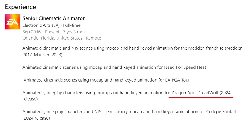Einer der Entwickler von Dragon Age: Dreadwolf hat ein Veröffentlichungsdatum für das mit Spannung erwartete RPG verraten: Es könnte bereits im nächsten Jahr erscheinen-2
