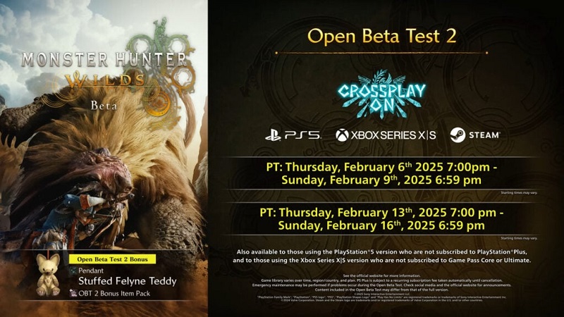 Zeitplan für den zweiten Betatest von Monster Hunter Wilds
