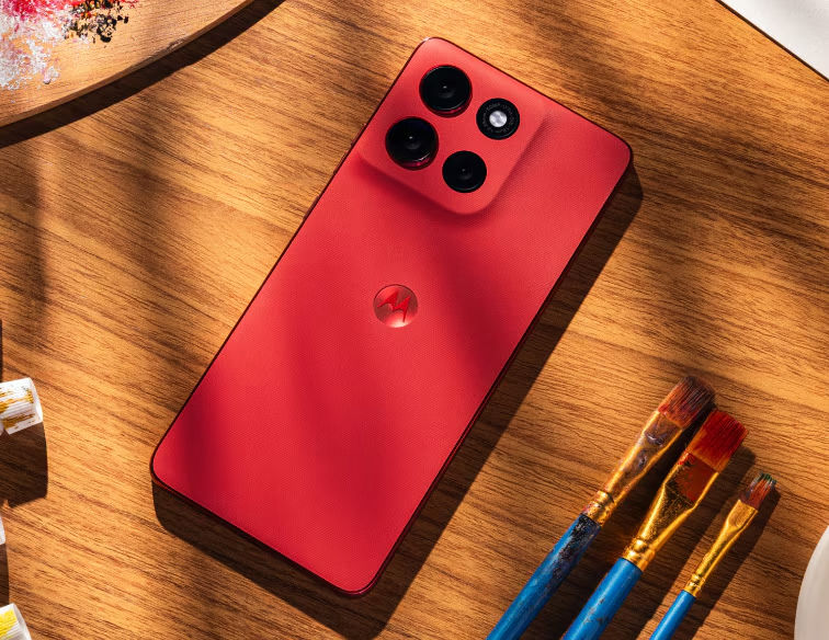 Moto G86 Power Design in Chrysanthemenfarbe Moto G86 Power Design in Chrysanthemenfarbe
