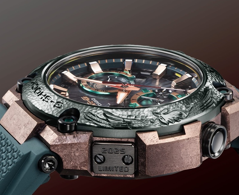 Designdetails der Lünette der MRG-B2000KT-3A-Uhr