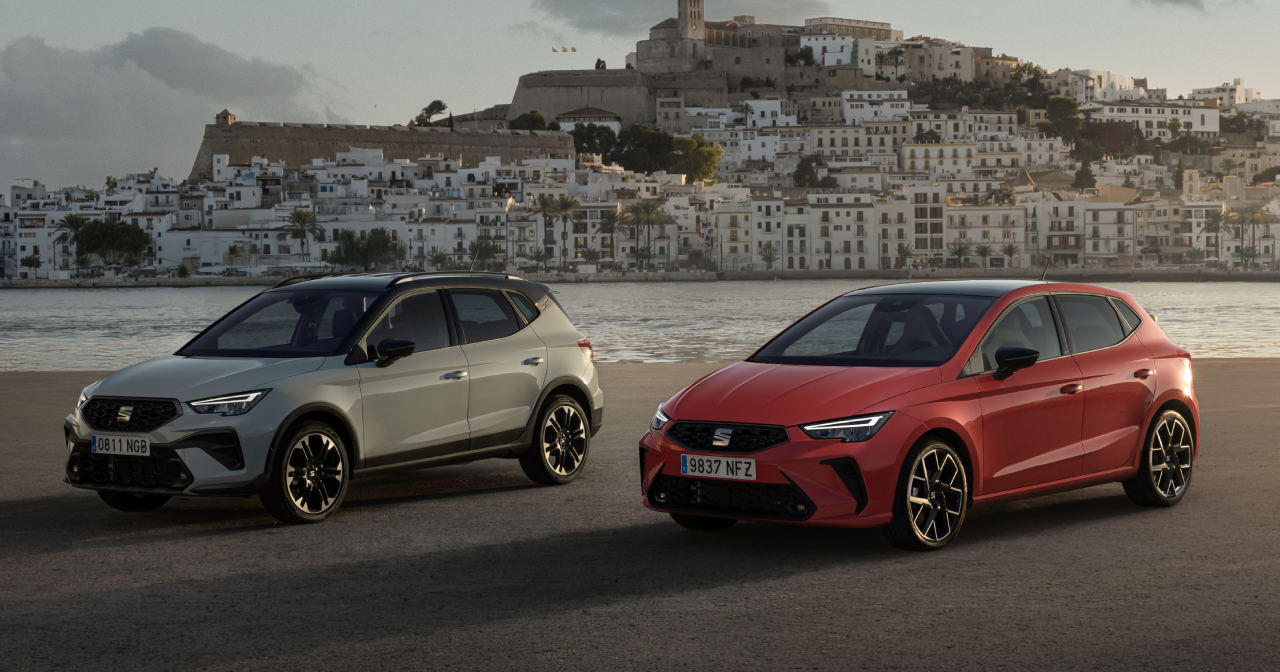 Neue Seat Arona und Ibiza Modelle auf der Straße