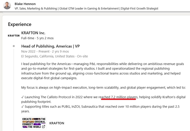 Blake Hennons Seite auf LinkedIn Blake Hennons Seite auf LinkedIn