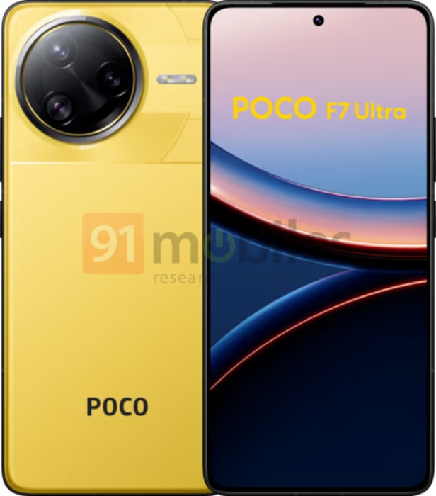 Poco F7 Ultra in Farbe Poco F7 Ultra in Farbe