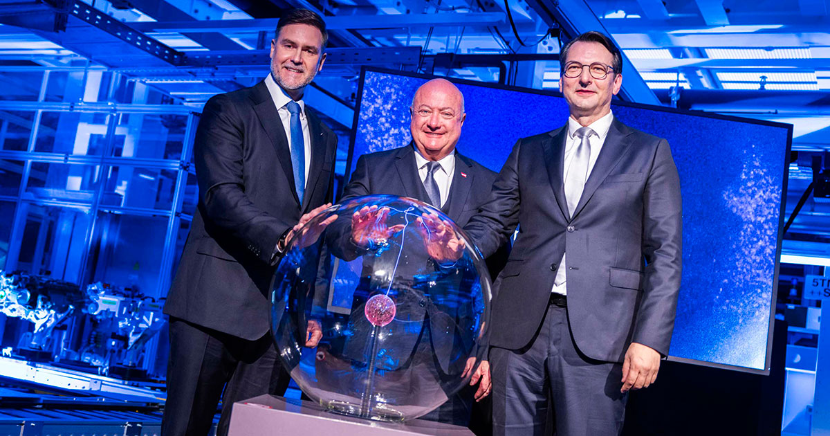Zeremonie zum Start der Serienproduktion von Elektromotoren im BMW-Werk Steyr