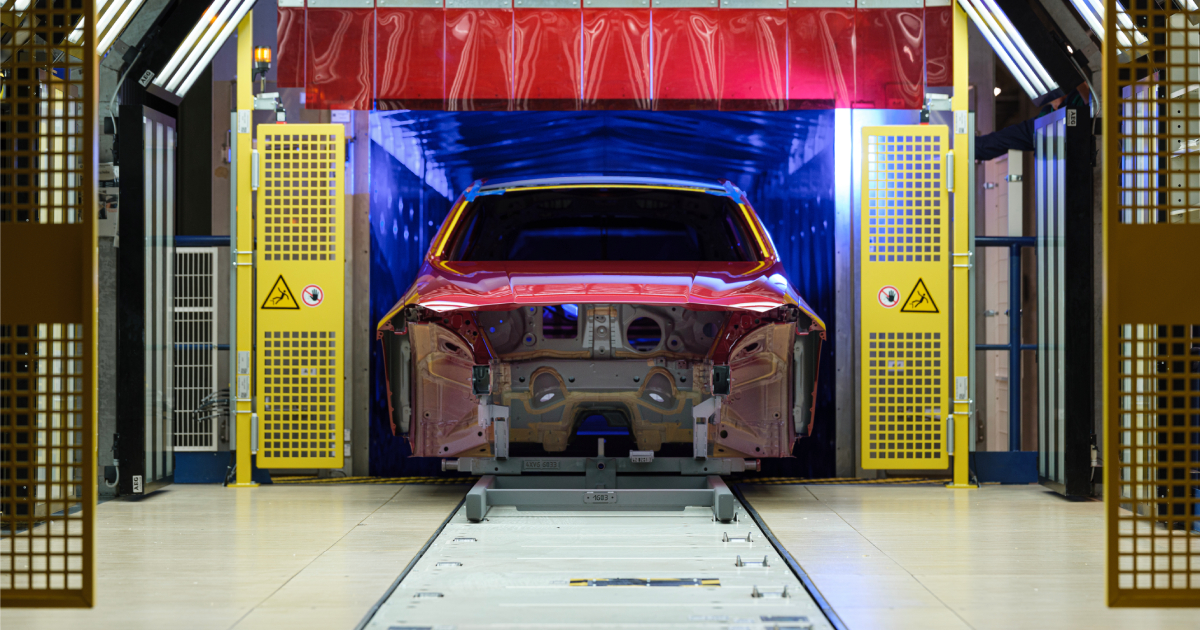 Trocknungskammer der Lackiererei BMW Group Werk Leipzig