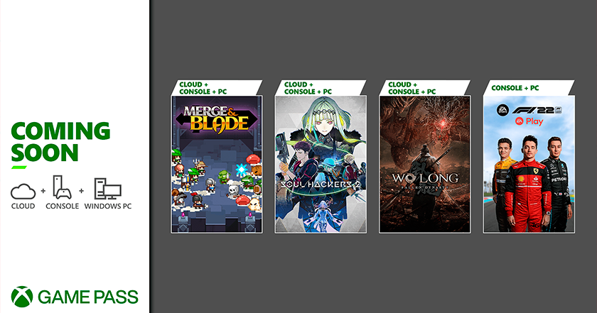 Wo Long: Fallen Dynasty, F1 22, Merge & Blade und Soul Hackers 2. Microsoft hat die Liste der Spiele bekannt gegeben, die im März im Xbox Game Pass enthalten sein werden Wo Long: Fallen Dynasty, F1 22, Merge & Blade und Soul Hackers 2. Microsoft hat die Liste der Spiele bekannt gegeben, die im März im Xbox Game Pass enthalten sein werden