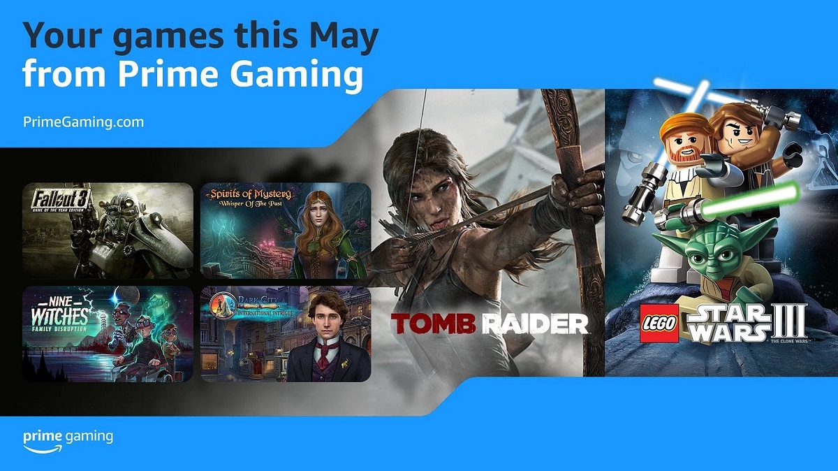 Die Vollversionen von Tomb Raider (2013) und Fallout 3 waren die Highlights der kostenlosen Spiele für Amazon Prime Gaming-Abonnenten im Mai Die Vollversionen von Tomb Raider (2013) und Fallout 3 waren die Highlights der kostenlosen Spiele für Amazon Prime Gaming-Abonnenten im Mai