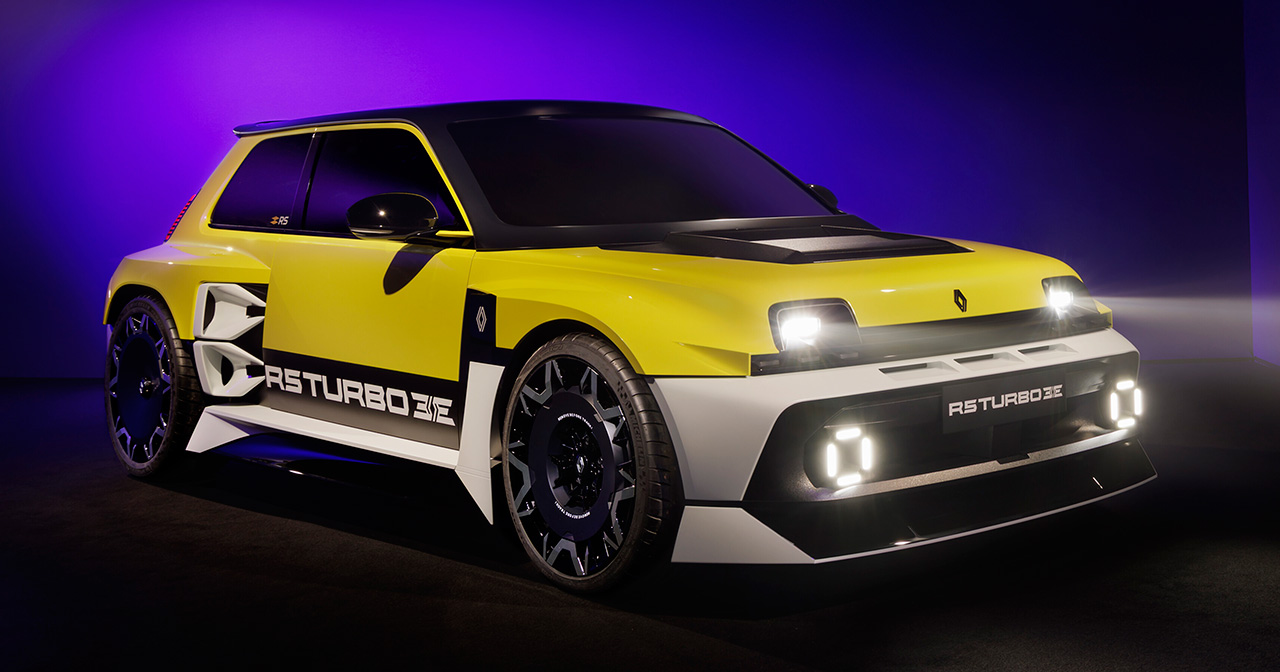 Renault 5 Turbo 3E auf der Rennstrecke