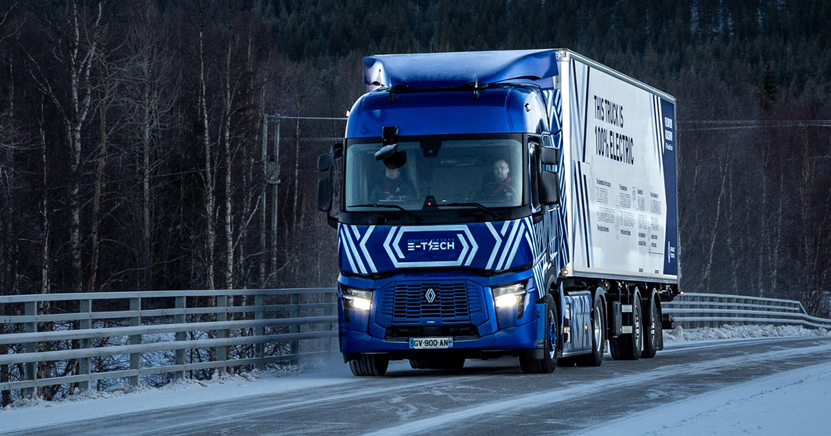 Renault E-Tech Diamond Echo Lkw in Finnland Renault E-Tech Diamond Echo Lkw in Finnland