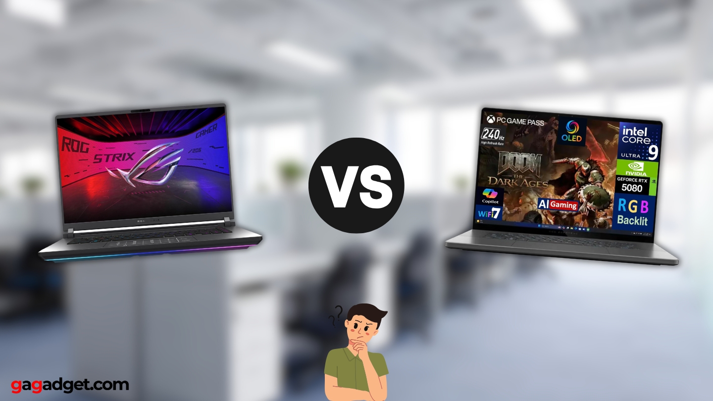 ROG Strix G16 gegen ROG Zephyrus G16 ROG Strix G16 gegen ROG Zephyrus G16