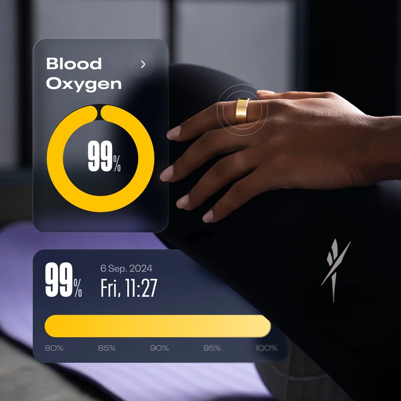 Lifestyle-Bild des RR-SPO2-Rings Lifestyle-Bild des RR-SPO2-Rings