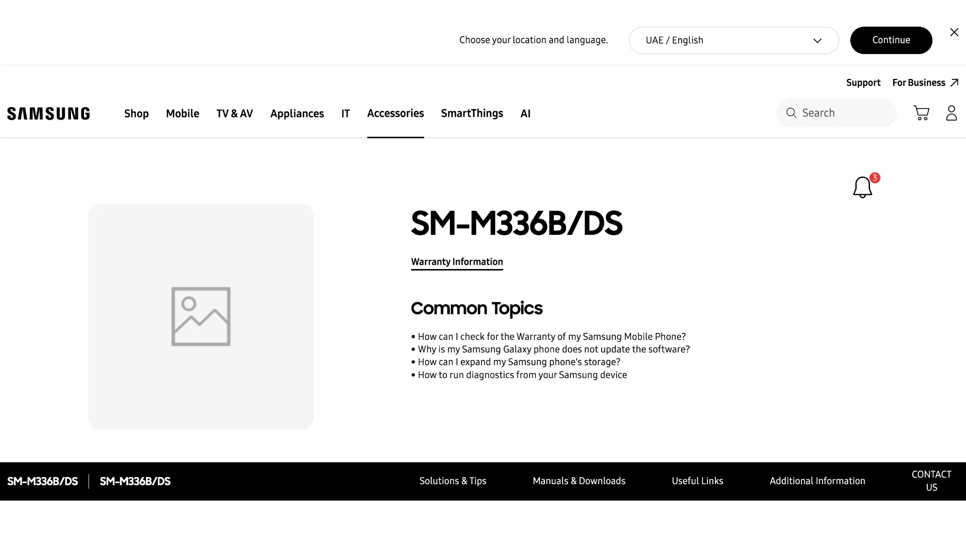 Samsung Galaxy M36 5G auf der Samsung-Website Samsung Galaxy M36 5G auf der Samsung-Website