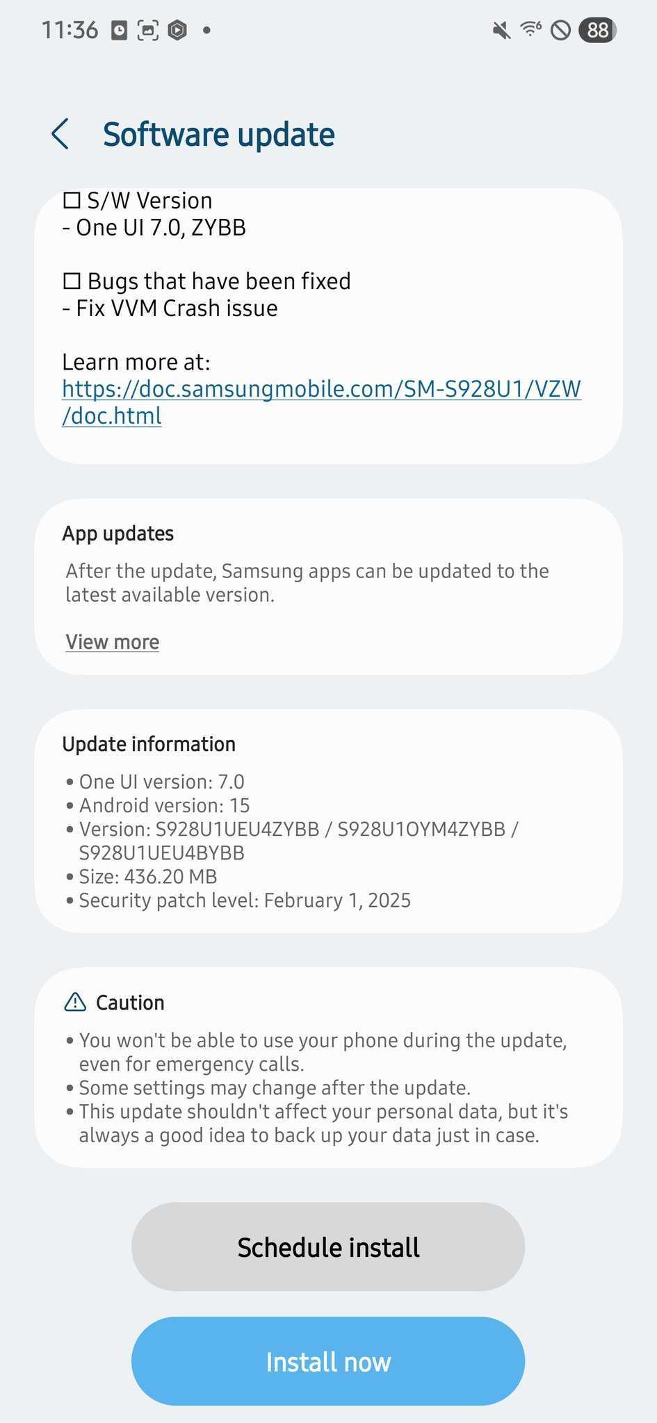 Samsung Galaxy S24 Ultra mit One UI 7.0 Update