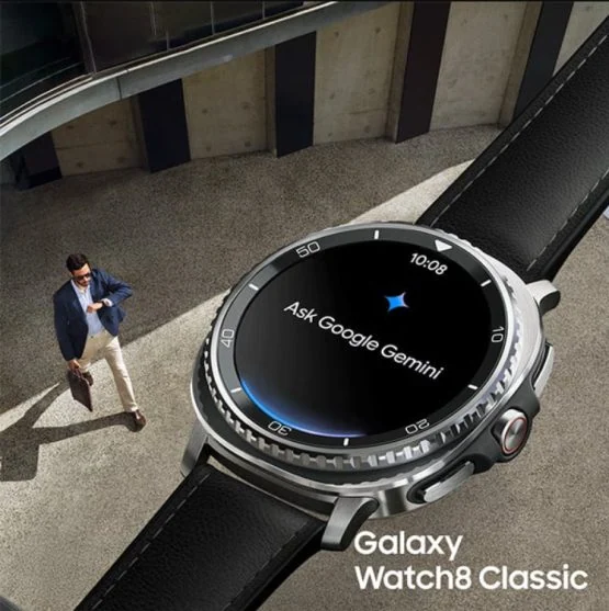 Samsung Galaxy Watch 8 Classic mit Google Gemini-Funktion Samsung Galaxy Watch 8 Classic mit Google Gemini-Funktion