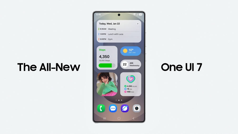 Grafik zeigt One UI 7 Update für Samsung Grafik zeigt One UI 7 Update für Samsung