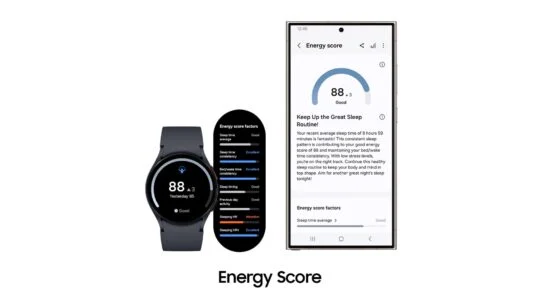 Energierechnung in Samsung Health auf der Galaxy Watch 5