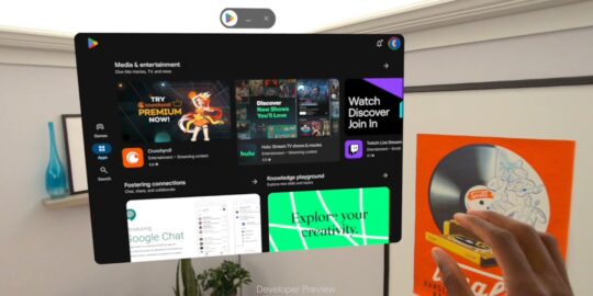Samsung Project Moohan-Headset: Google Play Store