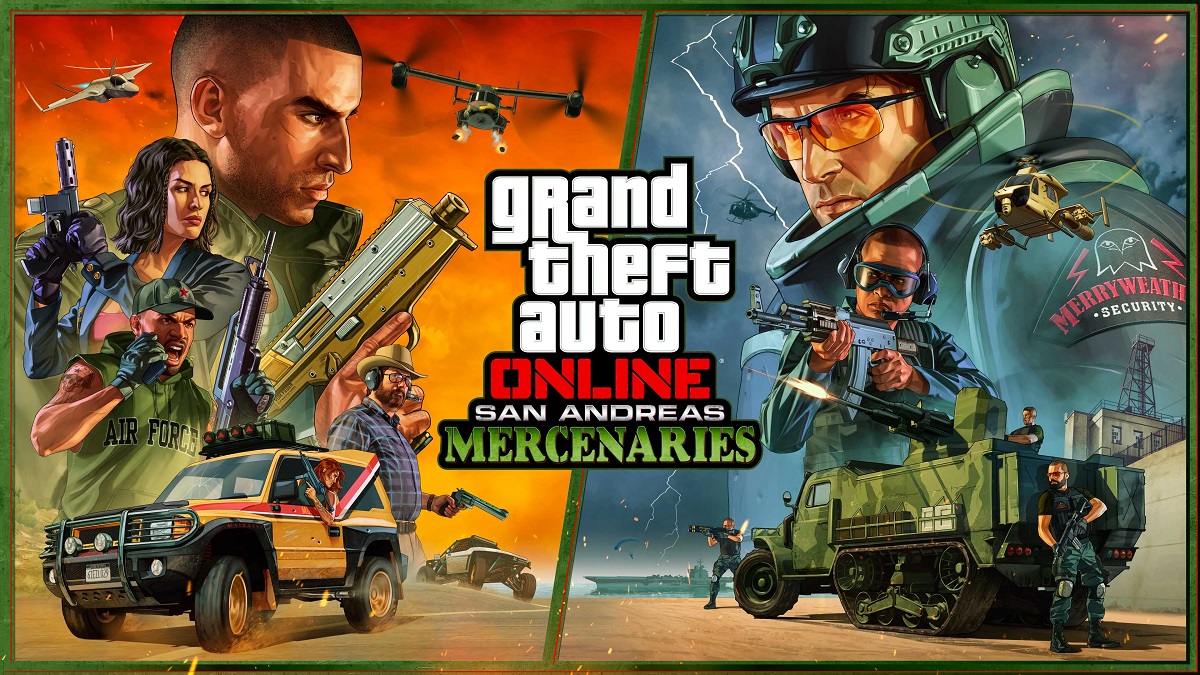 Mit der Veröffentlichung des großen San Andreas Mercenaries-Updates für Grand Theft Auto Online geht es in Los Santos wieder heiß her. Rockstar Games hat den Launch-Trailer veröffentlicht Mit der Veröffentlichung des großen San Andreas Mercenaries-Updates für Grand Theft Auto Online geht es in Los Santos wieder heiß her. Rockstar Games hat den Launch-Trailer veröffentlicht