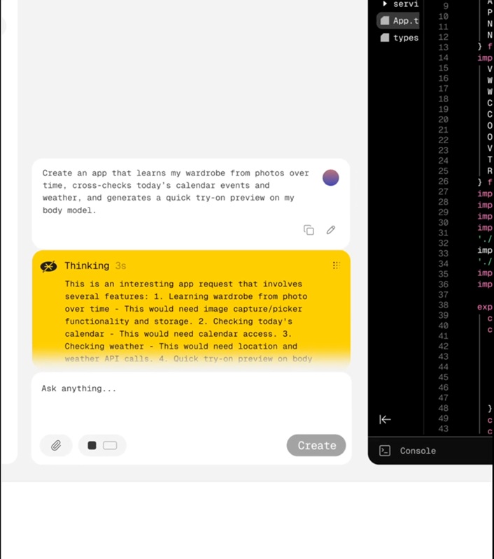 Screenshot der Anwendungsschnittstelle