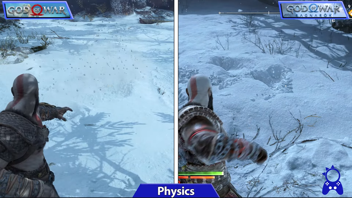 Wahnsinniger Fortschritt: Blogger vergleicht PC-Version von God of War 2018 auf Ultra-Einstellungen und God of War Ragnarok auf PlayStation 5-6 Wahnsinniger Fortschritt: Blogger vergleicht PC-Version von God of War 2018 auf Ultra-Einstellungen und God of War Ragnarok auf PlayStation 5-6