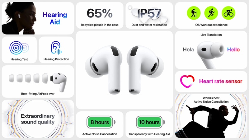 AirPods Pro 3 verbesserte Geräuschunterdrückung AirPods Pro 3 verbesserte Geräuschunterdrückung