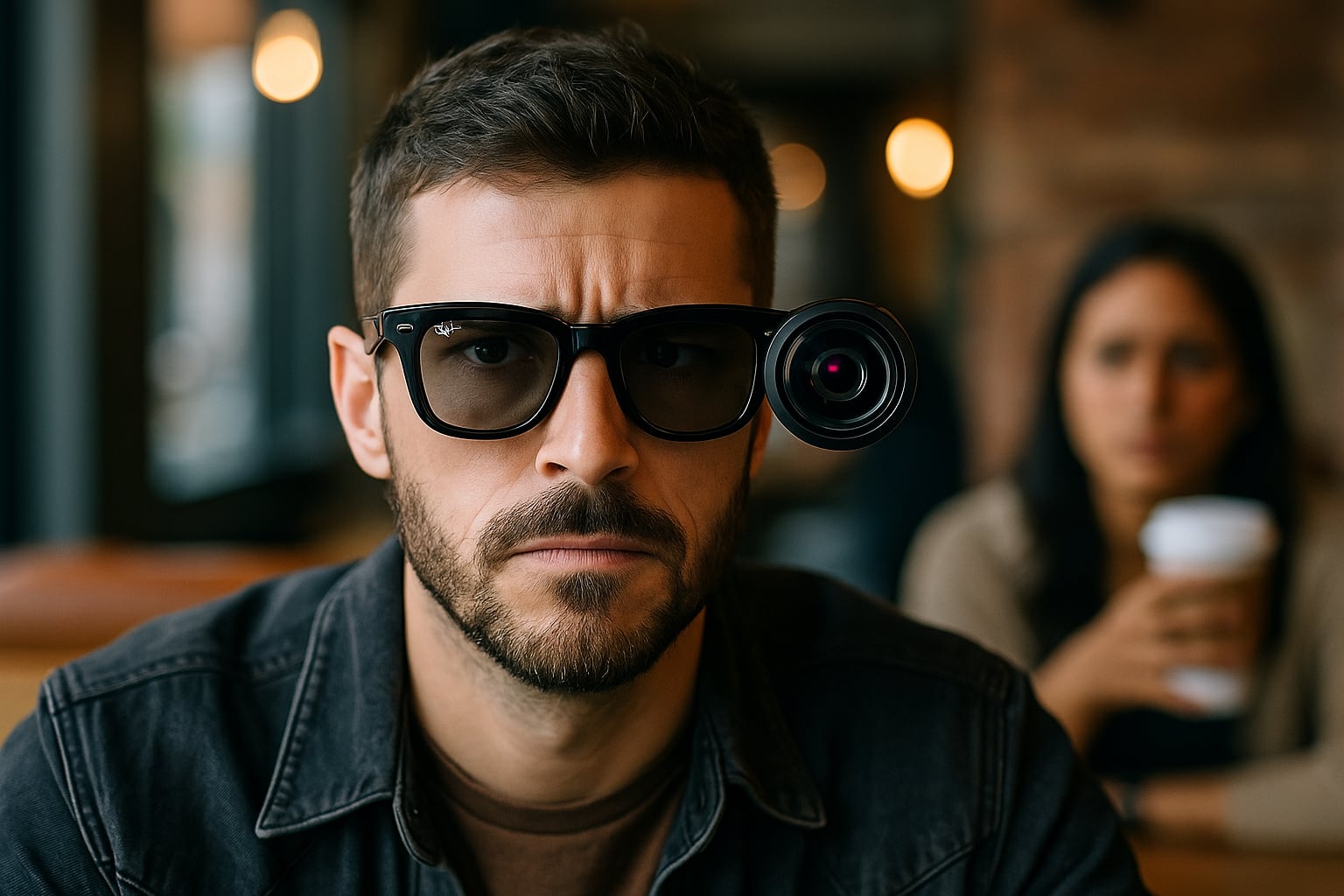 Warum sind intelligente Brillen noch nicht auf dem Vormarsch?-2 Illustratives Bild einer intelligenten Brille mit Kameras