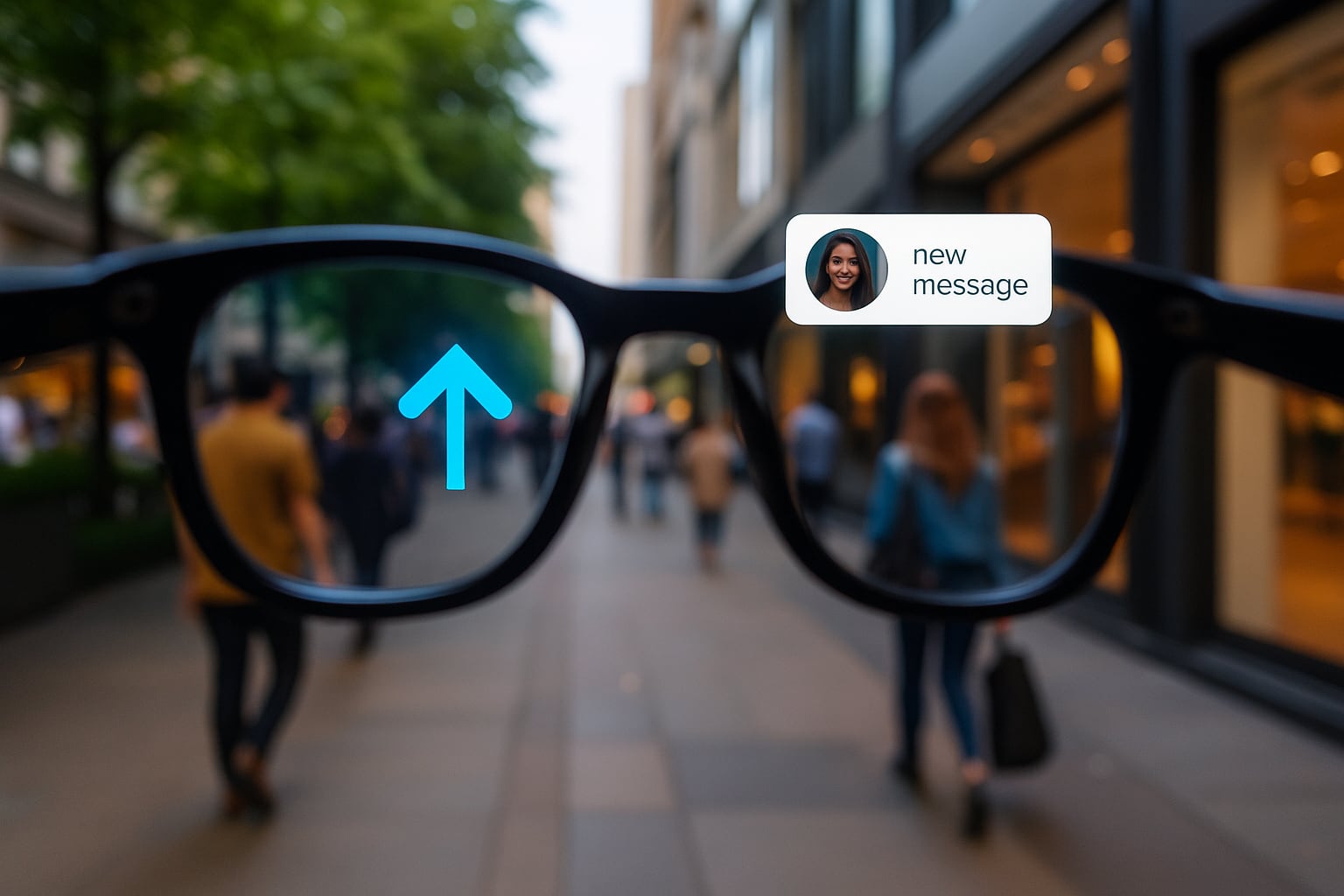 Warum sind intelligente Brillen noch nicht auf dem Vormarsch?-3 Illustratives Bild einer intelligenten Brille in Aktion