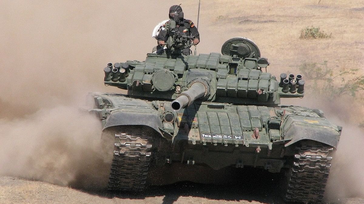 Illustration: Indisches Verteidigungsministerium Indischer Panzer T-72M1