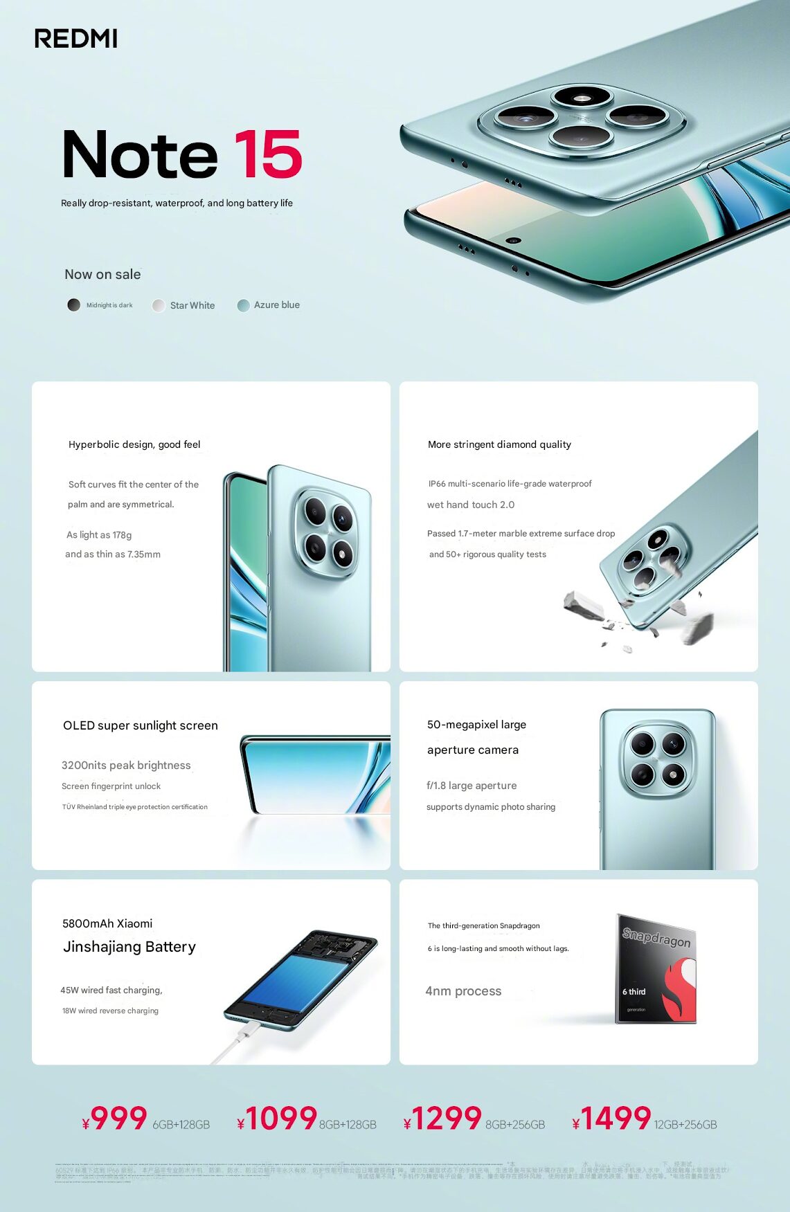 Xiaomi Redmi Note 15 specifications