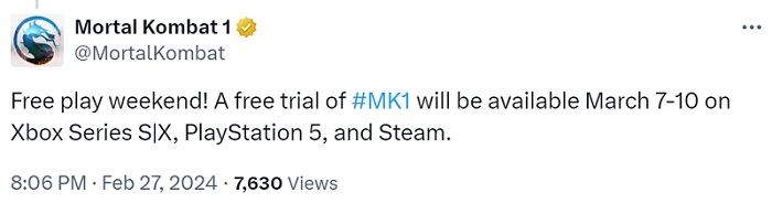 Mortal Kombat 1 Kampfspiel kostenlose Wochenenden haben auf PC, PlayStation 5 und Xbox Series begonnen-2 Mortal Kombat 1 Kampfspiel kostenlose Wochenenden haben auf PC, PlayStation 5 und Xbox Series begonnen-2