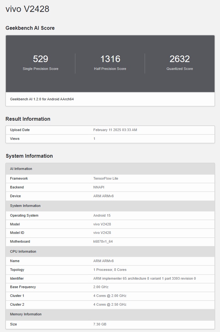 Informationen über das zu erwartende vivo V50e Informationen über das zu erwartende vivo V50e