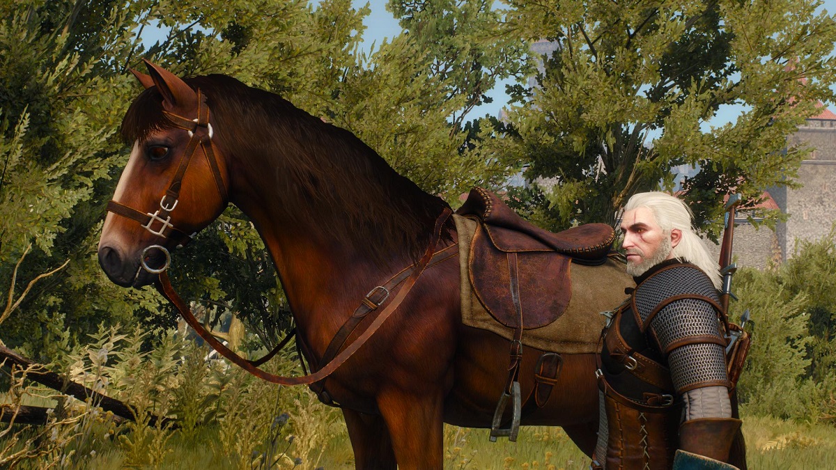 Das Nextgen, das wir verdienen! In der aktualisierten Version von The Witcher 3: Wild Hunt gibt es die Möglichkeit, ein Pferd zu streicheln Das Nextgen, das wir verdienen! In der aktualisierten Version von The Witcher 3: Wild Hunt gibt es die Möglichkeit, ein Pferd zu streicheln