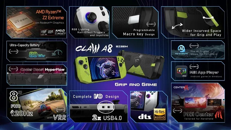 Claw A8 BZ2EM Konsolen-Design Claw A8 BZ2EM Konsolen-Design
