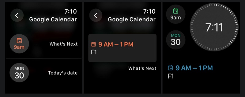 Google Kalender-Oberfläche Google Kalender-Oberfläche