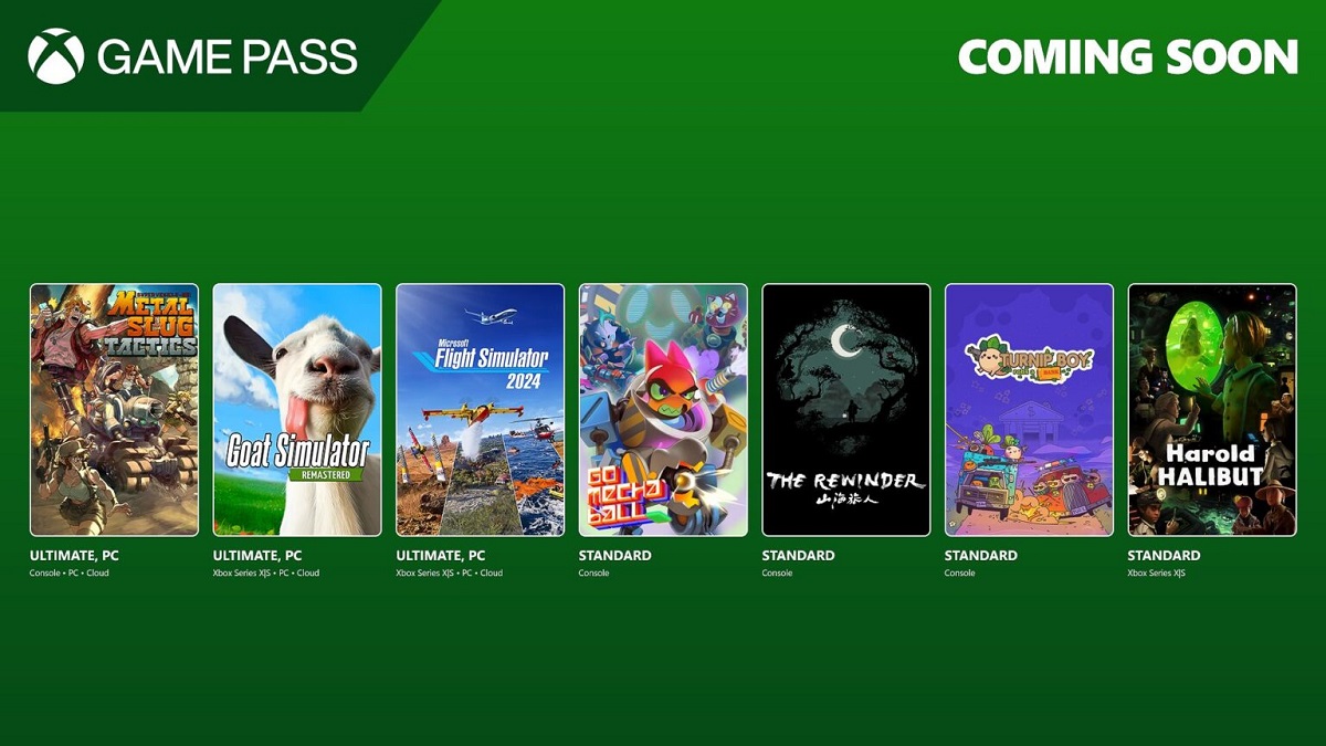 Ziegen, Flugzeuge und mehr: Microsoft hat die Liste der Xbox Game Pass-Neuheiten für die erste Novemberhälfte enthüllt Ziegen, Flugzeuge und mehr: Microsoft hat die Liste der Xbox Game Pass-Neuheiten für die erste Novemberhälfte enthüllt