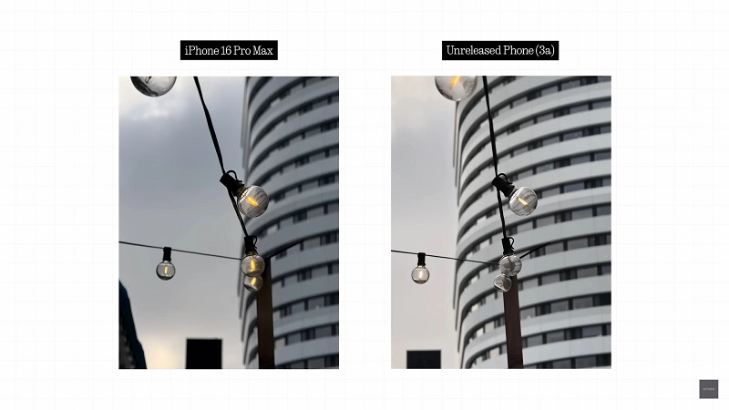 Vergleichsfoto 1: Telefon (3a) und iPhone 16 Pro Max Vergleichsfoto 1: Telefon (3a) und iPhone 16 Pro Max