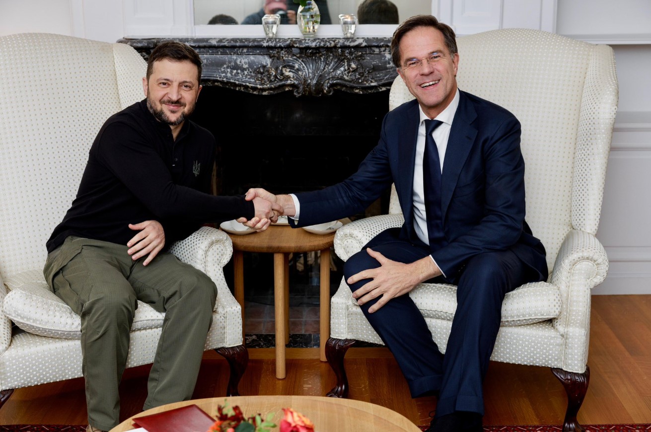 Zelensky und Rutte Wolodymyr Zelenskyy und Mark Rutte